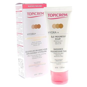 Cr&egrave;me Visage H&acirc;le Progressif &Eacute;clat Hydra+ Topicrem - tube de 40 ml