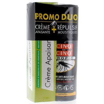 Cr&egrave;me apaisante + Spray Tropic Cinq sur Cinq - spray de 75 ml et tube de 40 g