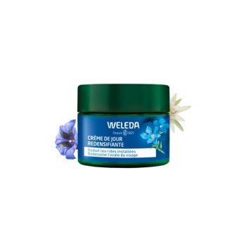 Cr&egrave;me de jour redensifiante Gentiane bleue & edelweiss Weleda - pot de 40 ml
