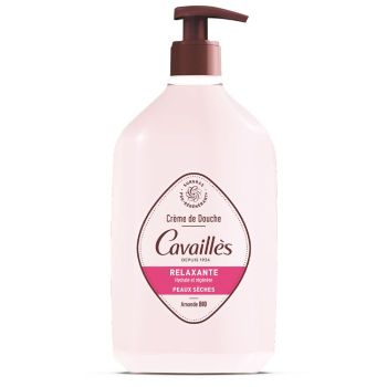 Cr&egrave;me de douche relaxante beurre d'amande et rose Rog&eacute; Cavaill&egrave;s - flacon de 750 ml
