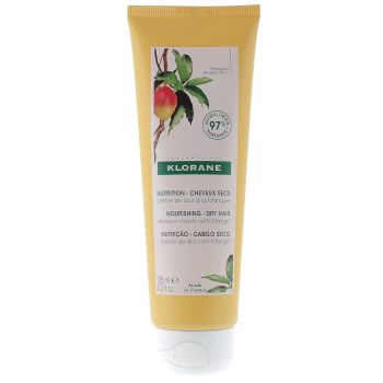 Cr&egrave;me de jour &agrave; la mangue nutrition cheveux secs Klorane - tube de 125 ml