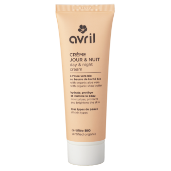 Cr&egrave;me de jour et nuit bio Avril - tube de 50 ml