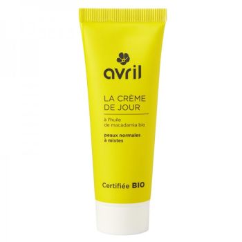 Cr&egrave;me de jour peaux normales et mixtes Bio Avril - tube 50 ml