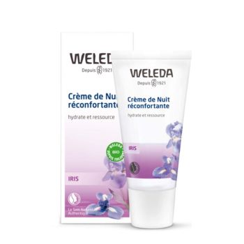 Cr&egrave;me de nuit r&eacute;confortante iris Weleda - tube de 30 ml