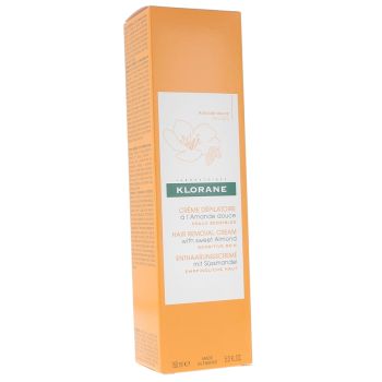 Cr&egrave;me d&eacute;pilatoire &agrave; l'amande douce Klorane - tube de 150ml