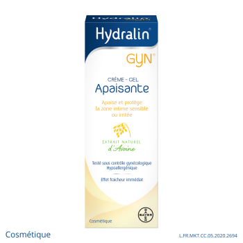 Hydralin Gyn Cr&egrave;me Gel Apaisante 15g apaise et prot&egrave;ge la zone intime
