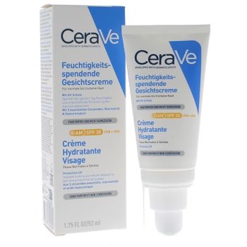 Cr&egrave;me hydratante visage SPF 30 CeraVe - tube de 52 ml