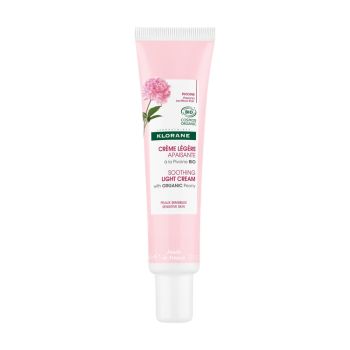 Cr&egrave;me l&eacute;g&egrave;re apaisante &agrave; la pivoine bio Klorane - tube de 40ml