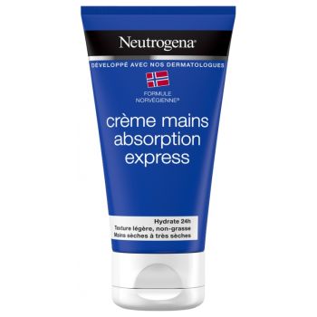 Cr&egrave;me mains absorption express Neutrogena - tube de 75 ml