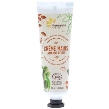 Cr&egrave;me mains amande douce bio Fleurance nature - tube de 30 ml
