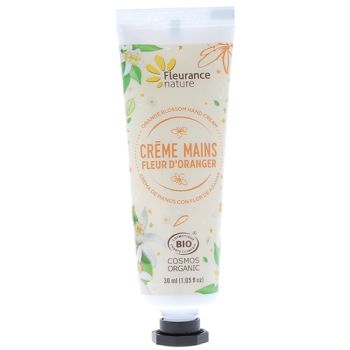 Cr&egrave;me mains fleur d'oranger bio Fleurance nature - tube de 30ml