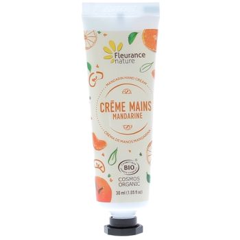 Cr&egrave;me mains mandarine bio Fleurance nature - tube de 30 ml