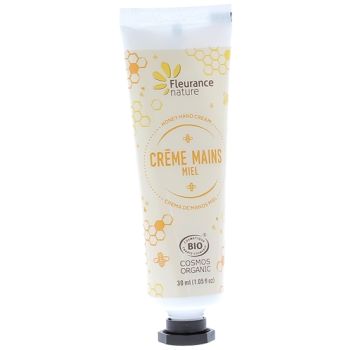 Cr&egrave;me mains miel bio Fleurance nature - tube de 30 ml