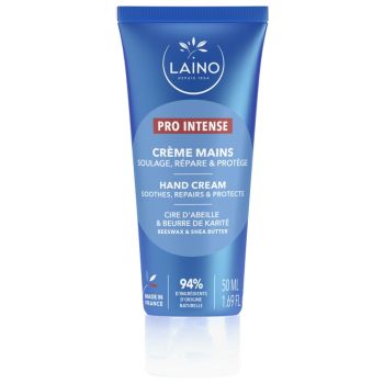 Cr&egrave;me mains s&egrave;ches &agrave; ab&icirc;m&eacute;es Pro Intense Laino - tube de 50 ml