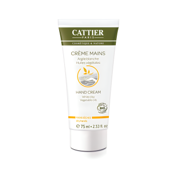 Cr&egrave;me mains s&egrave;ches bio Cattier - tube 75 ml
