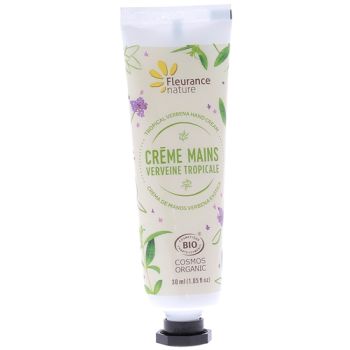 Cr&egrave;me mains verveine tropicale bio Fleurance nature - tube de 30 ml