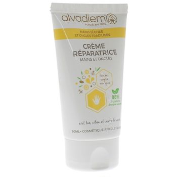 Cr&egrave;me r&eacute;paratrice mains et ongles Alvadiem - tube de 50 ml
