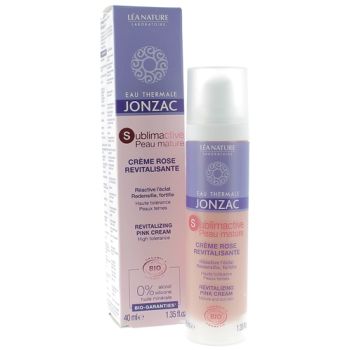 Sublimactive peaux matures Cr&egrave;me rose revitalisante bio Eau thermale Jonzac - flacon de 40 ml