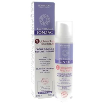 Sublimactive peau mature Cr&egrave;me soyeuse reconstituante bio Eau thermale Jonzac - flacon de 40 ml