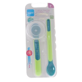 Cuill&egrave;res thermosensibles 6 mois + Mam - 2 cuill&egrave;res + &eacute;tui