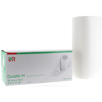 Curafix H Sparadrap non tiss&eacute; extensible d&eacute;coupable 15cmx10m Lohmann & Rauscher - une bande