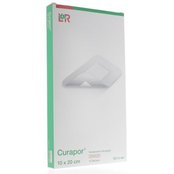 Curapor Steril pansements adh&eacute;sif Velpeau Lohmann & Rauscher - 10 pansements de 10 x 20 cm