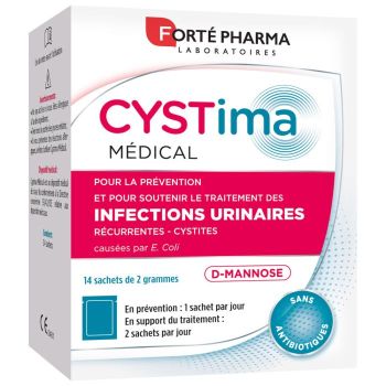 Cystima m&eacute;dical Fort&eacute; Pharma - bo&icirc;te de 14 sachets de 2g