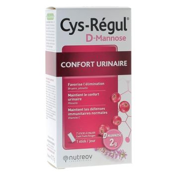 Cys-R&eacute;gul D-Mannose Confort urinaire Nutreov - 7 sticks