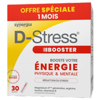 D-Stress Booster Synergia - bo&icirc;te de 30 sachets
