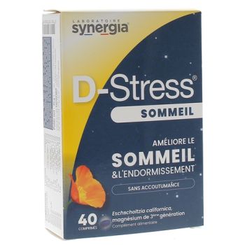D-stress sommeil synergia - bo&icirc;te de 40 comprim&eacute;s