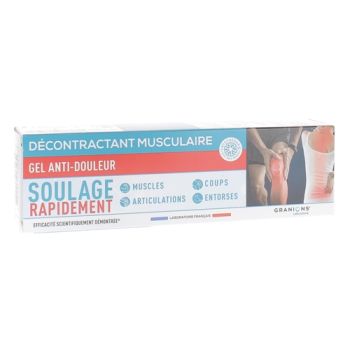 D&eacute;contractant musculaire Gel anti-douleur Granions - tube de 100 ml