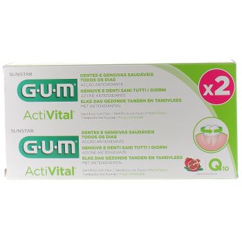 Dentifrice ActiVital gencives et dents saines au quotidien GUM - 2 tubes de 75 ml