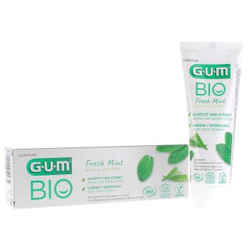 Dentifrice bio &agrave; l'Aloe Vera menthe fra&icirc;che Gum - tube de 75 ml