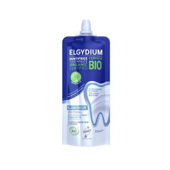 Dentifrice bio &eacute;co-con&ccedil;u Blancheur Elgydium - tube de 100ml