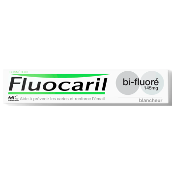 Dentifrice blancheur bi-fluor&eacute; Fluocaril - tube de 75 ml