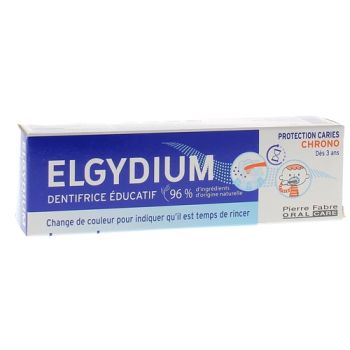 Dentifrice &eacute;ducatif chrono enfants Elgydium - tube de 50ml