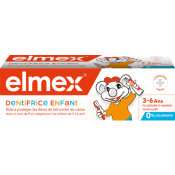 Dentifrice enfant 3-6 ans Elmex - tube de 50 ml