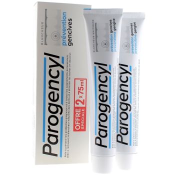 Dentifrice pr&eacute;vention gencives blancheur Parogencyl - lot de 2 tubes de 75 ml