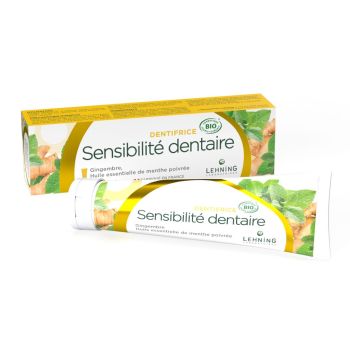 Dentifrice sensibilit&eacute; dentaire bio Lehning - tube de 80g