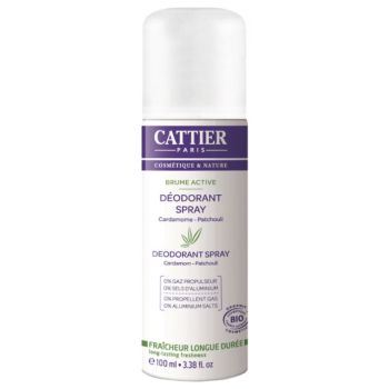 D&eacute;odorant Brume active bio Cattier - spray 100 ml