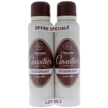 D&eacute;odorant fra&icirc;cheur 48h homme Rog&eacute; Cavaill&egrave;s - lot de 2 sprays de 150ml