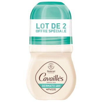 D&eacute;odorant Dermato anti-odeurs Rog&eacute; Cavaill&egrave;s - lot de 2 roll-on 50 ml