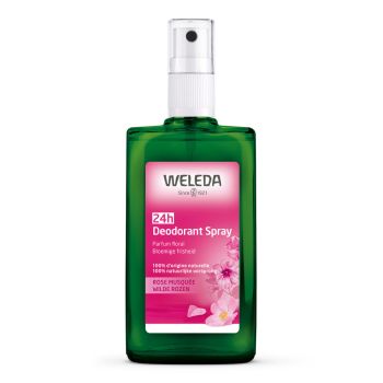 D&eacute;odorant &agrave; la rose musqu&eacute;e bio Weleda - spray de 100ml