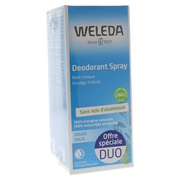 D&eacute;odorant &agrave; la sauge Weleda - lot de 2 x 100 ml