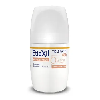 D&eacute;odorant anti-transpirant 48h peaux sensibles Etiaxil - roll-on de 50ml