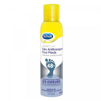 D&eacute;odorant anti-transpirant pour pieds 48h Scholl - spray de 150 ml