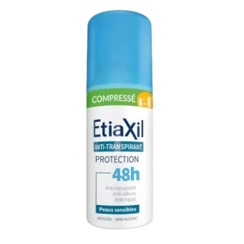 D&eacute;odorant anti-transpirant protection 48h compress&eacute; Etiaxil - spray de 100ml