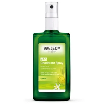 D&eacute;odorant au Citrus 24h bio Weleda - spray de 100 ml