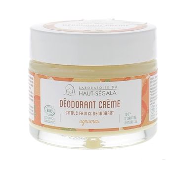 D&eacute;odorant cr&egrave;me agrumes bio Haut-S&eacute;gala - pot de 50 g
