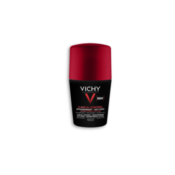 D&eacute;odorant d&eacute;transpirant Clinical Control 96h Vichy Homme - roll-on de 50ml
